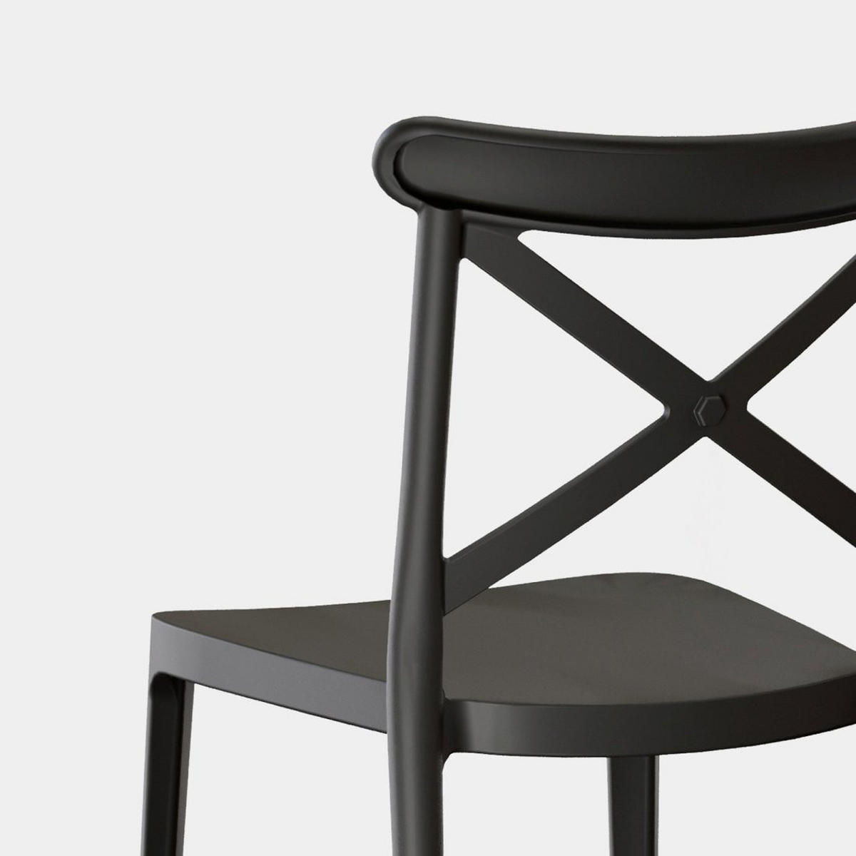 STUHL FÜR DRAUSSEN Birk Grau 48 cm x 81 cm - Grau, Kunststoff (48/81/53cm) - Klast Home