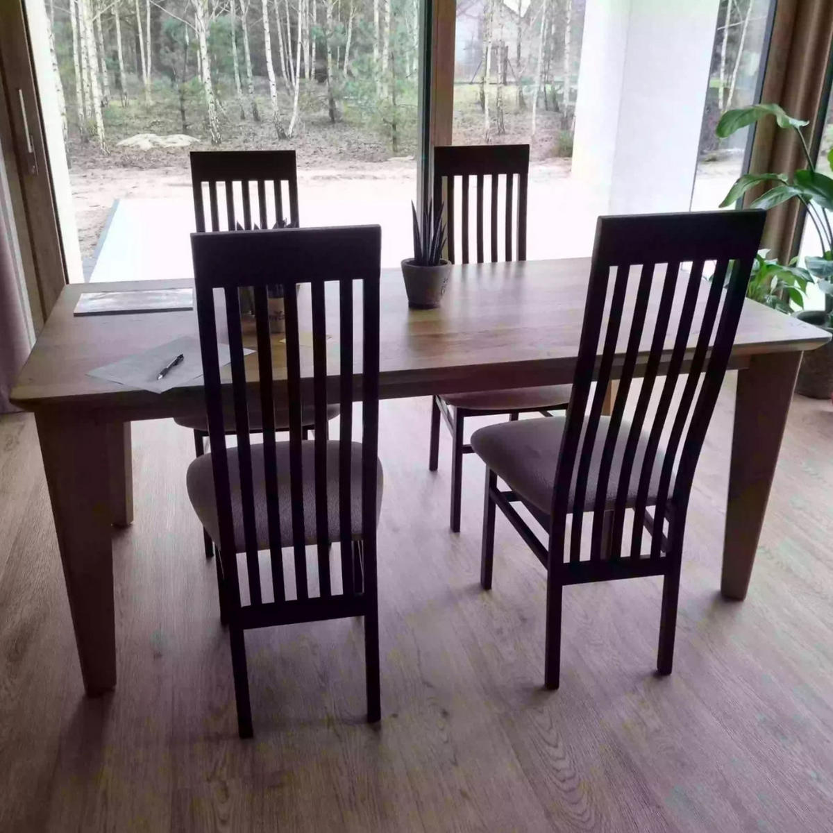 HOLZTISCH für das Esszimmer MOVA 195x100 + Zusatzplatten 2x45 cm - Eichefarben, Holz (195/100/75cm) - Rawood Furniture