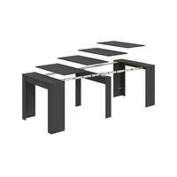 TISCH Ausziehbar Anthrazit 51/90/78 cm - Schwarz, Holzwerkstoff (90/78/51cm) - DMORA