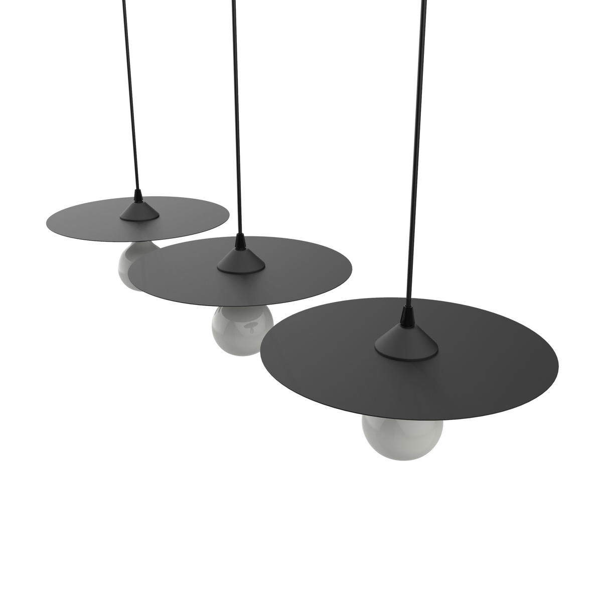 HÄNGELEUCHTE - Schwarz, Metall (30/30/7cm) - Lumicom