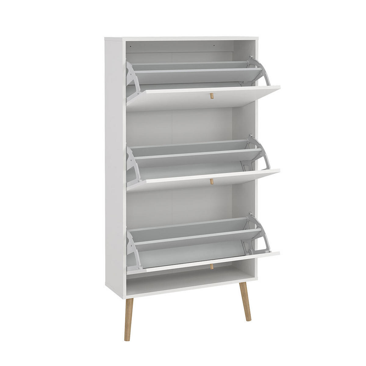SCHUHSCHRANK, Bodo, Weiß, Holzwerkstoff, 71 x 24 x 140 cm - Weiß, Holzwerkstoff (71/140/24cm) - ebuy24