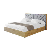 POLSTERBETT mit Bettkasten und Lattenrost, Bett mit Matratze H3/H4 - ENZO6 180x200 Hellgrau - Hellgrau, Holzwerkstoff/Textil (180/200cm) - ALTDECOR