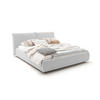POLSTERBETT HENRY Hellgrau Cord - Silberfarben/Hellgrau, Textil (180/200cm) - KAWOLA