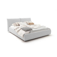 POLSTERBETT HENRY Hellgrau Cord - Silberfarben/Hellgrau, Textil (140/200cm) - KAWOLA