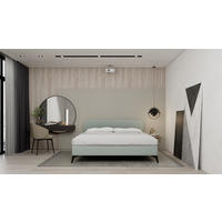 POLSTERBETT Mavilo 180 x 200 cm mit Bettkasten und Lattenrost, Taschenfederkernmatratze mit Kokos 20cm - hellgrau - Hellgrau, Holz (180/200cm) - Homesy