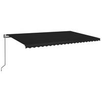 MARKISE Automatisch Einziehbar 500x350 cm Anthrazit - Anthrazit, Metall (500/1/500cm) - furnicato