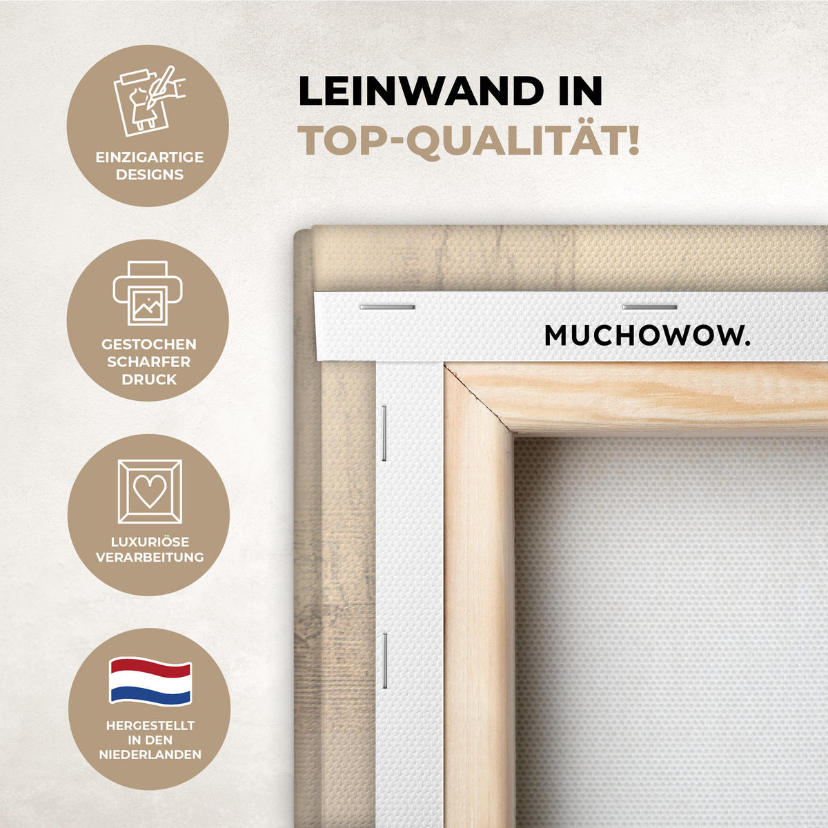 LEINWANDBILD Weltkarte - Gold - Schwarz - Abstrakt Wohnzimmer Groß 120x80 cm - Kupferfarben, Textil (120/80cm) - MuchoWow