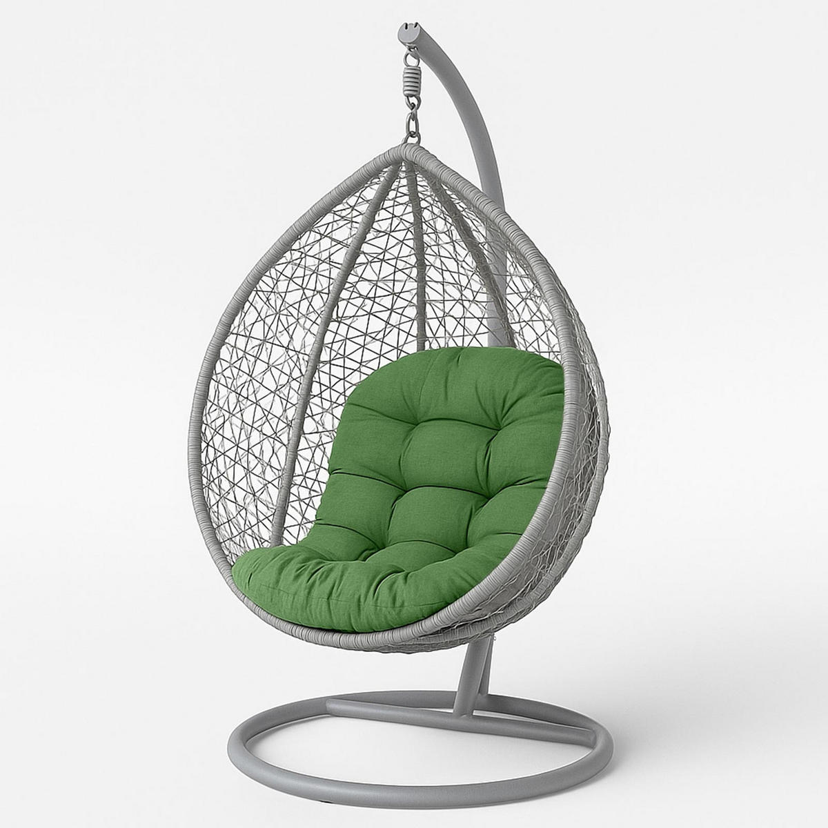 HÄNGESESSEL-KISSEN grün – halbrund, 80/120 cm - Grün, Textil (80/12/120cm) - Homescapes