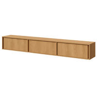 TV STOLEK Vero se 3 dvířky, závěsný nebo stojící, 230 cm, dub Carmel - barva dubu, kompozitní dřevo (230/40/35cm) - Beautysofa