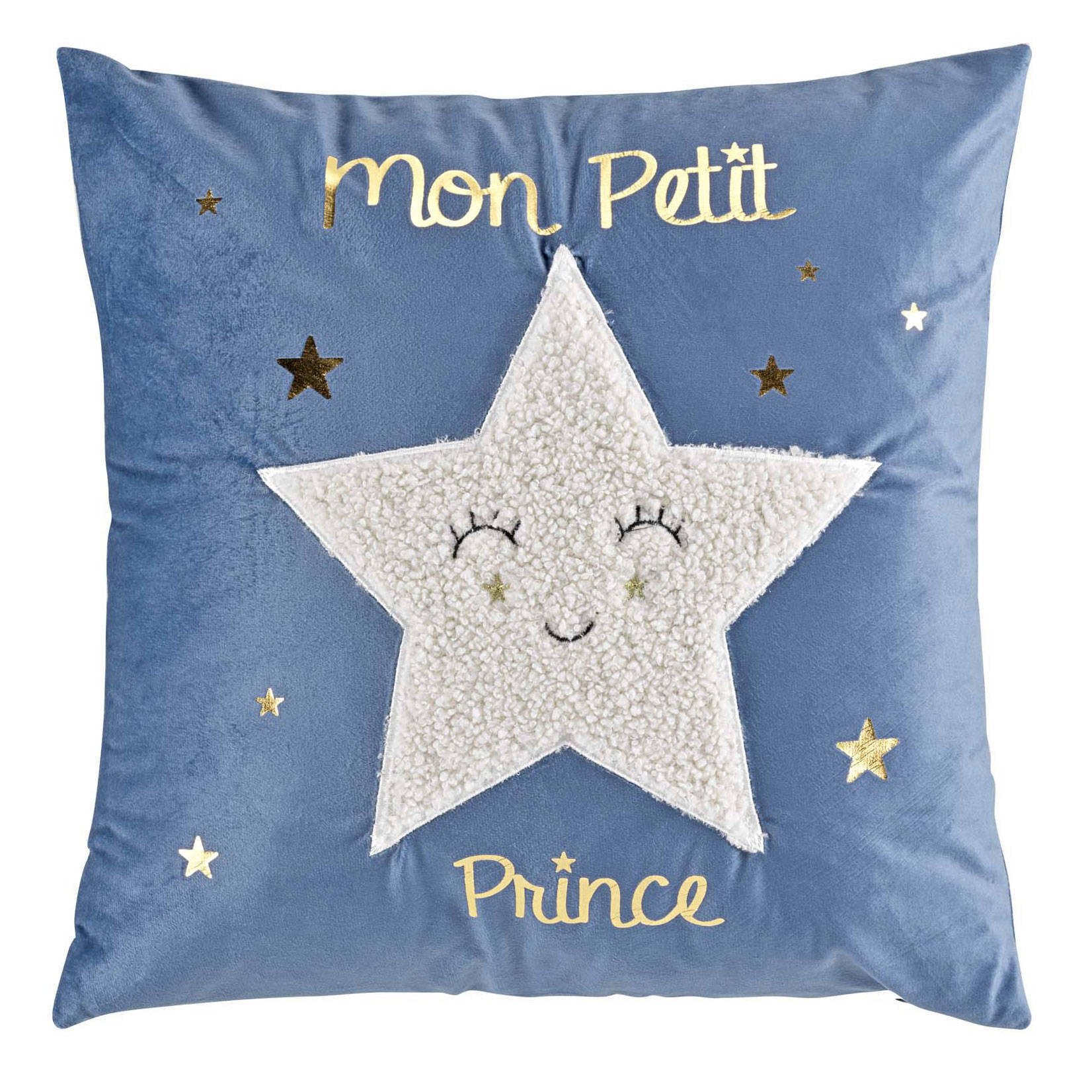 Douceur d´intérieur Kinderkissen Blau 40x40 cm