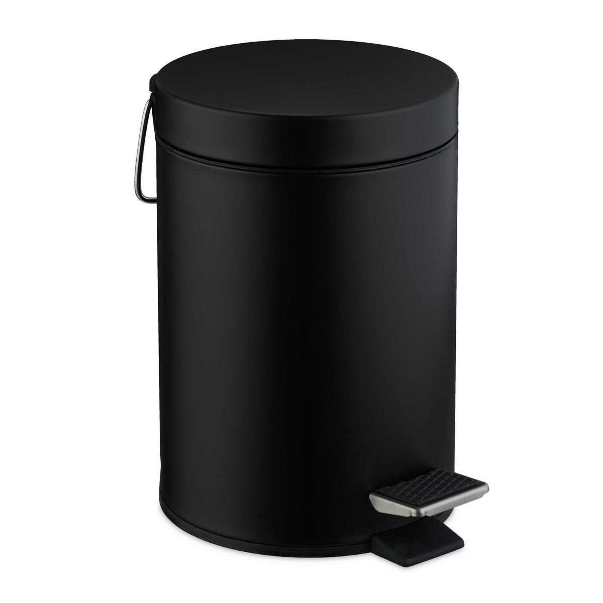 KOSMETIKEIMER - Schwarz, Kunststoff/Metall (17/25/23cm) - Relaxdays