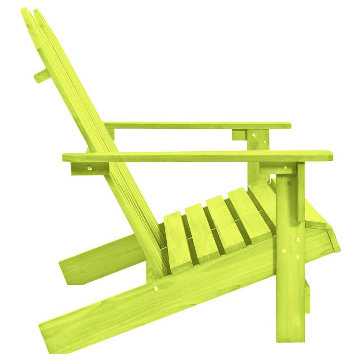 ADIRONDACK-GARTENBANK 2-Sitzer Massivholz Tanne Grün - Grün, Holz (100/89.5/85.5cm) - furnicato