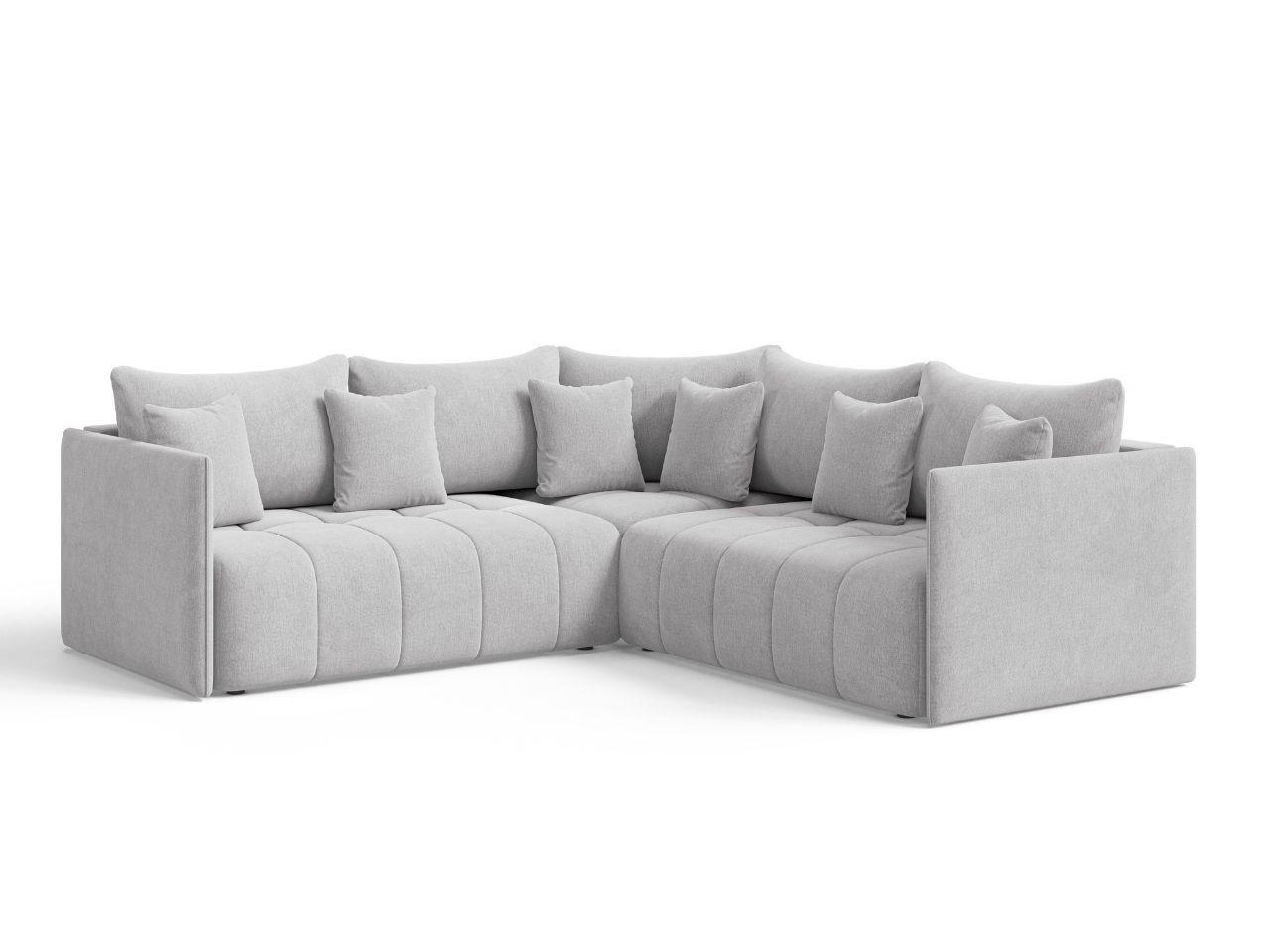 ECKSOFA Ardi Grau - Schwarz/Grau, Holz/Kunststoff (231/231cm) - Graingold