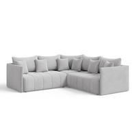 ECKSOFA Ardi Grau - Schwarz/Grau, Holz/Kunststoff (231/231cm) - Graingold