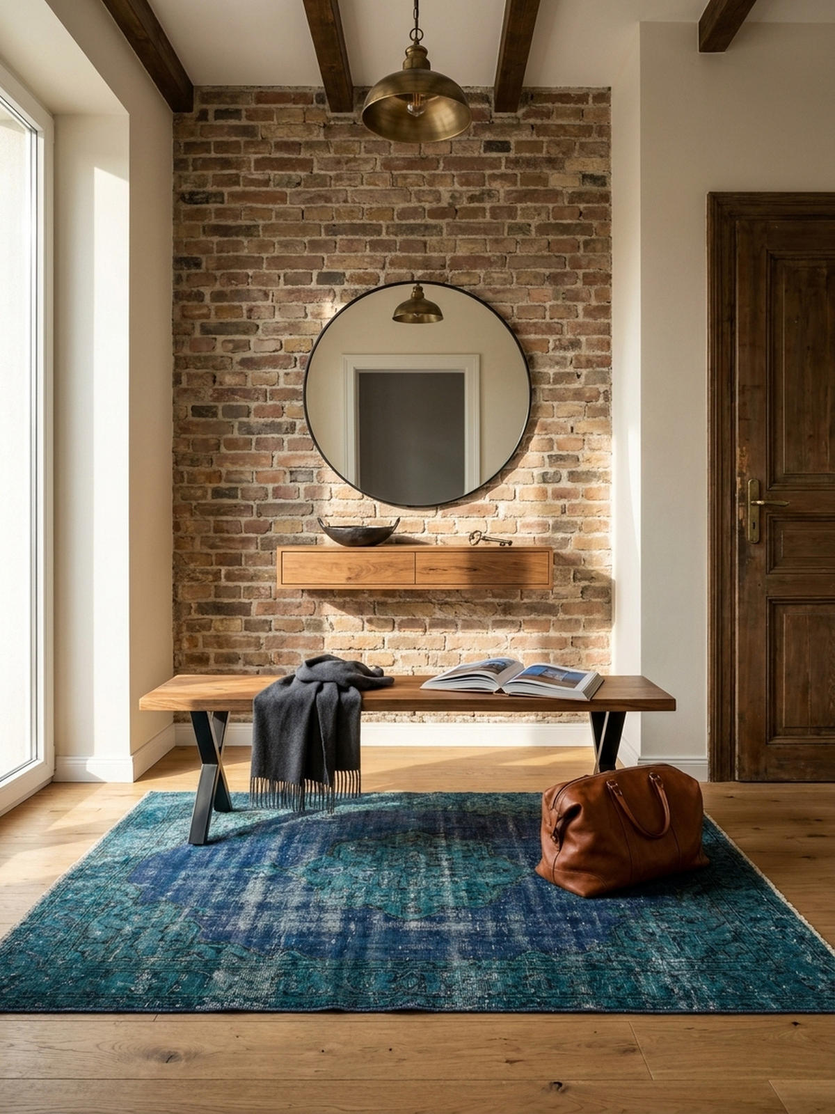 SITZBANK – Akazie/Massivholz/Metall, 120x40x45,5 cm, Baumkante, ohne Lehne - Schwarz/Braun, Holz/Metall (120/46/40cm) - KADIMA DESIGN