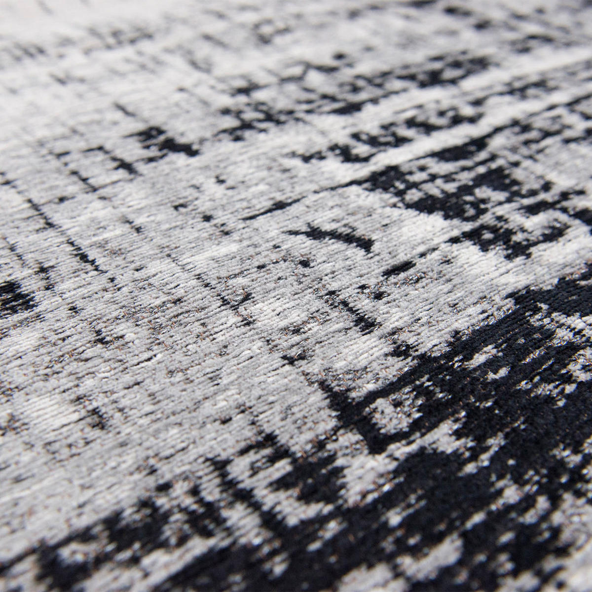 TEPPICH Metro B&W Mad Men 140/140 cm - Grau, Textil (140/140cm) - Louis De Poortere
