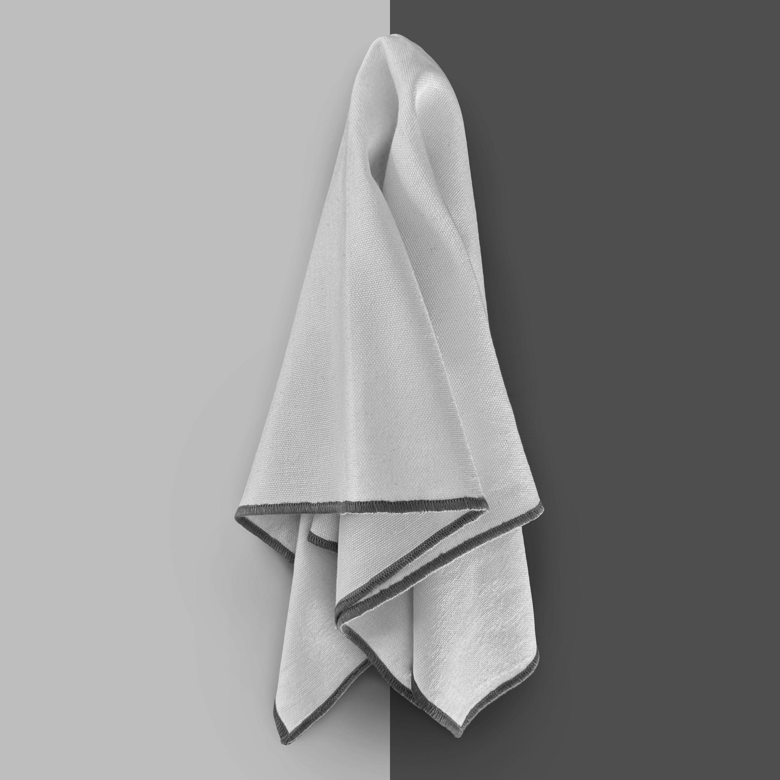 GESCHIRRTUCH 3er Set - Hellgrau, Textil (45/70cm) - Miqio Design
