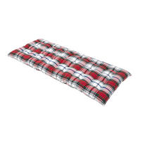 BANKAUFLAGE Macduff Schottenkaro 2-Sitzer - Rot, Textil (108/42/5cm) - Homescapes