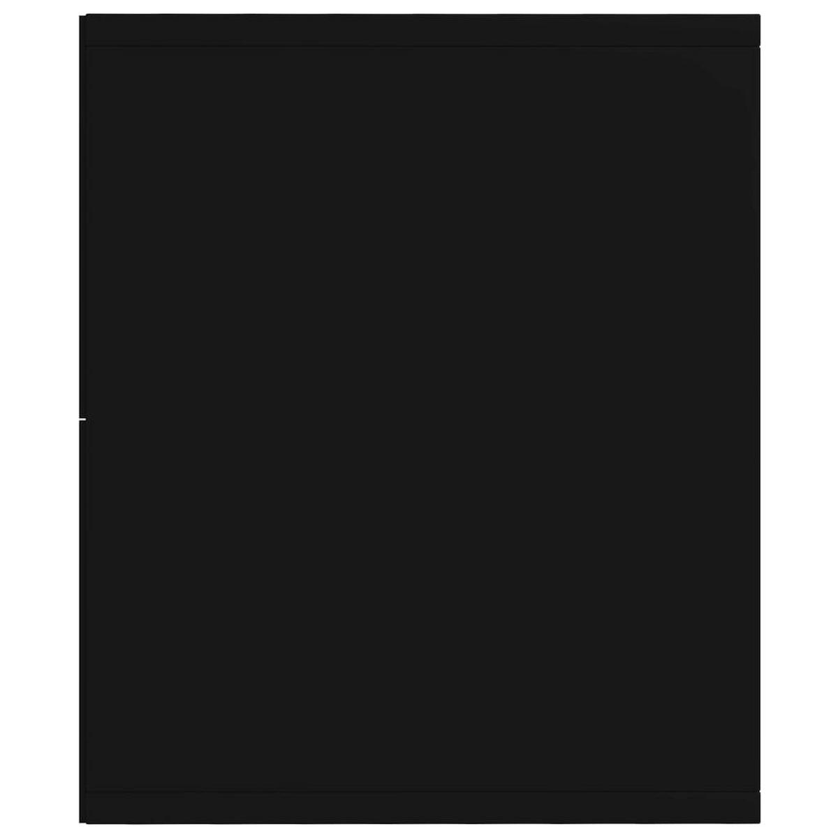 BÜCHERREGAL mit 3 Fächern 36/30/114 cm aus Holzwerkstoff Schwarz - Schwarz, Holz (36/114/30cm) - vidaXL