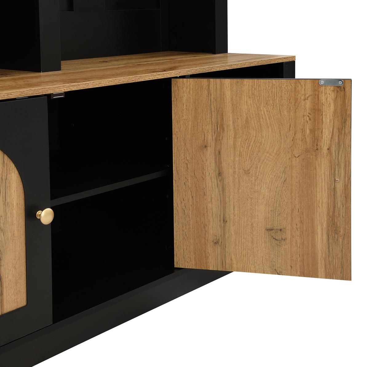 GARDEROBENSCHRANK mit Schuhregal 150 x 40 x 195 cm MDF Schwarz - Schwarz, Holzwerkstoff (40/195/150cm) - Beauniv