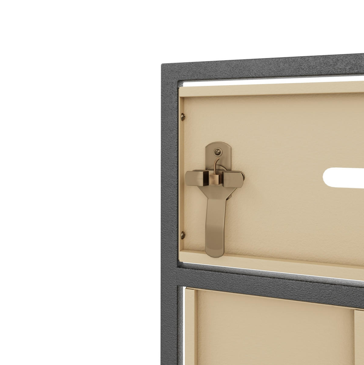 MÜLLTONNENBOX aus Stahl in Grau Holzoptik mit Pflanzdach & Abfalltrennung - Grau, Metall (132/124/80cm) - Modfu