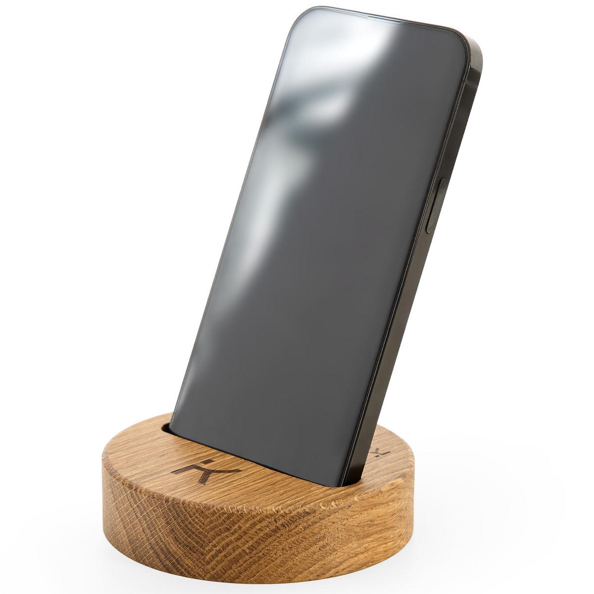 HANDYSTÄNDER Celia - Eichefarben, Holz (10/3/10cm) - KONSIMO®