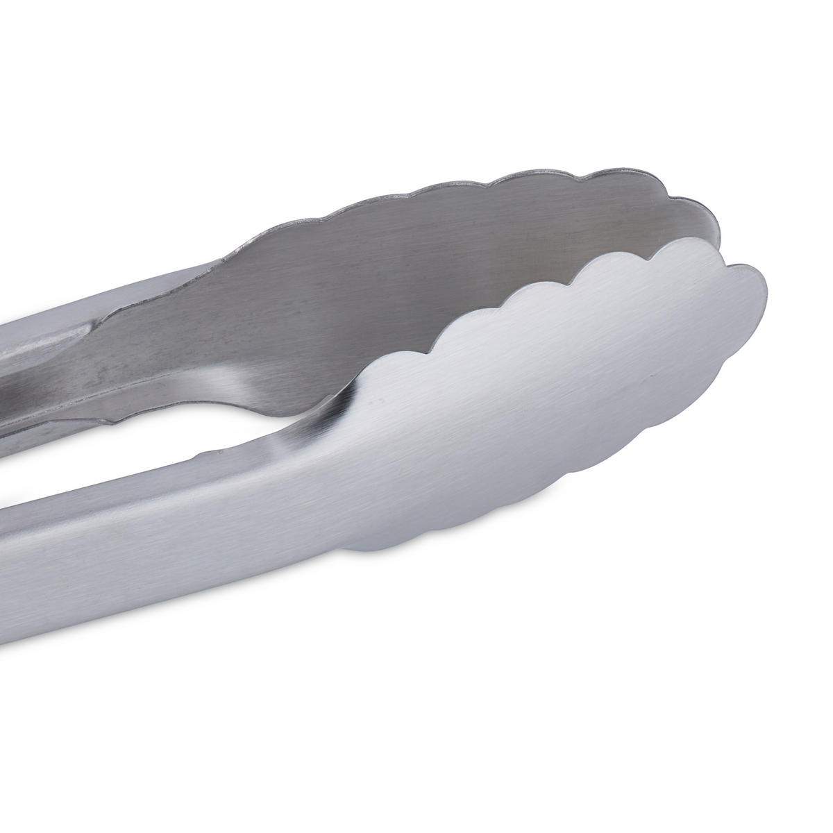 GRILLZANGE - Silberfarben, Holz/Metall (3.5cm) - Relaxdays