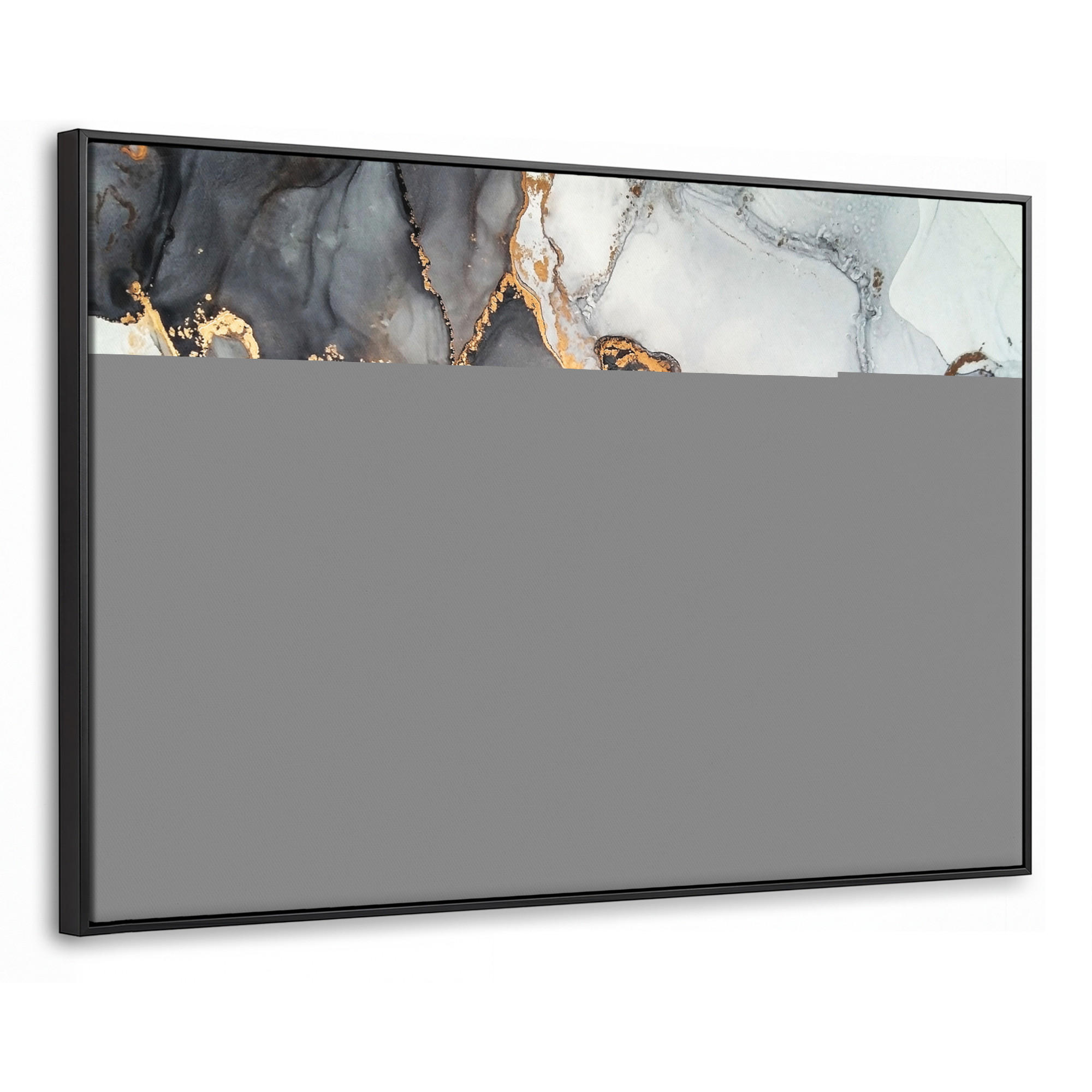 MuchoWow Leinwand Gold 140x90 cm