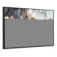 LEINWAND Bilder mit Rahmen - Marmor - Schwarz - Weiß - Gold - Luxus - Abstrakt - 120x80 - Goldfarben, Textil (120/80cm) - MuchoWow