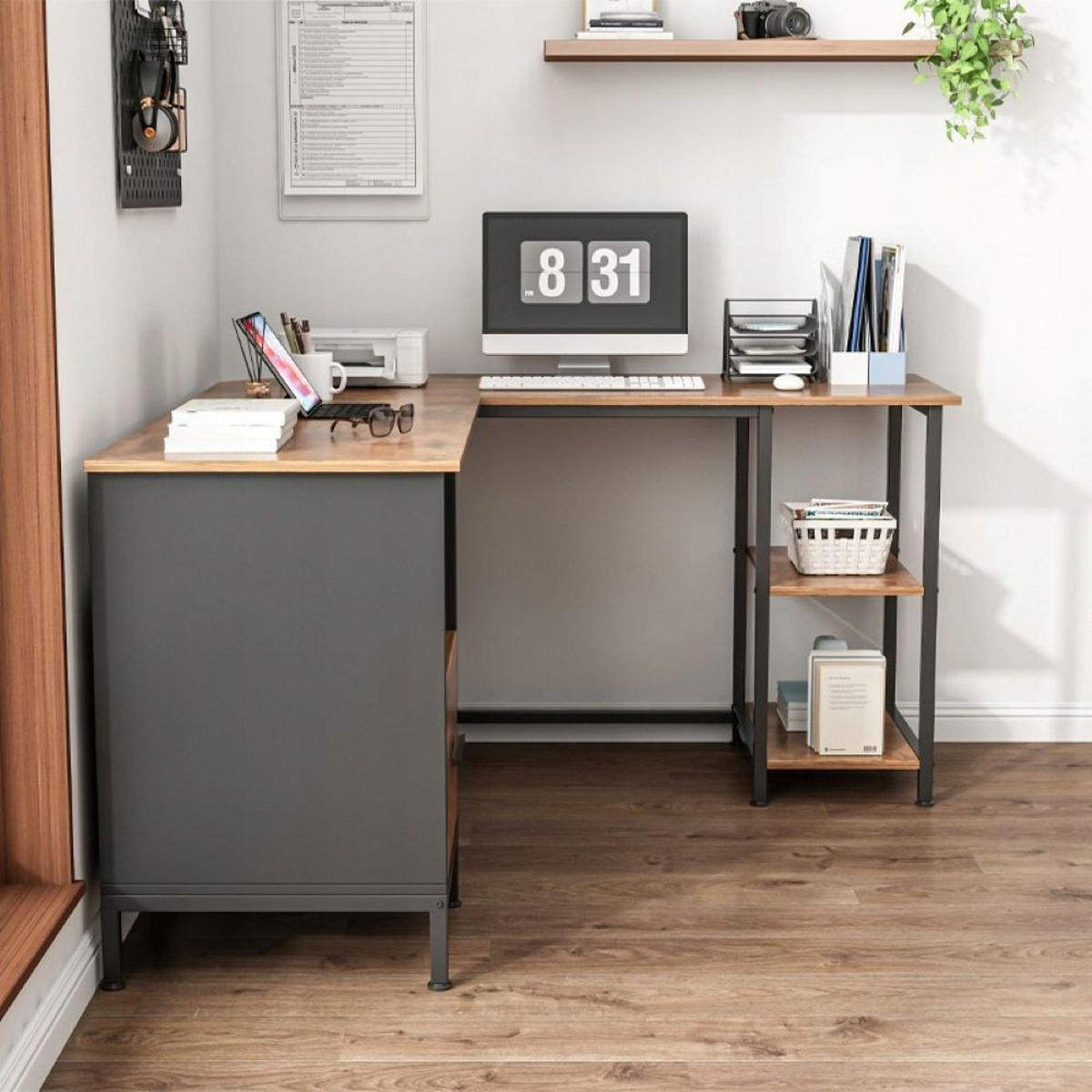 COMPUTERTISCH, braun 150/75/50 cm - Braun, Holzwerkstoff (55.5/145.5/11.5cm)