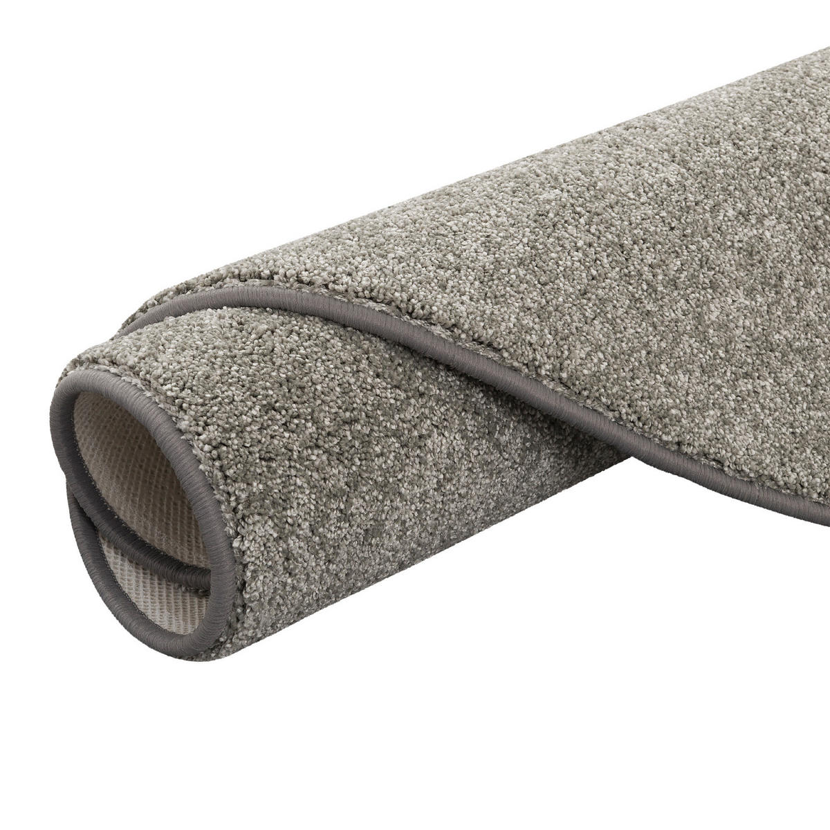 LUXUS VELOURS TEPPICH LAGUNA SOFT RUND - Graphitfarben, Textil (100/100cm) - Snapstyle