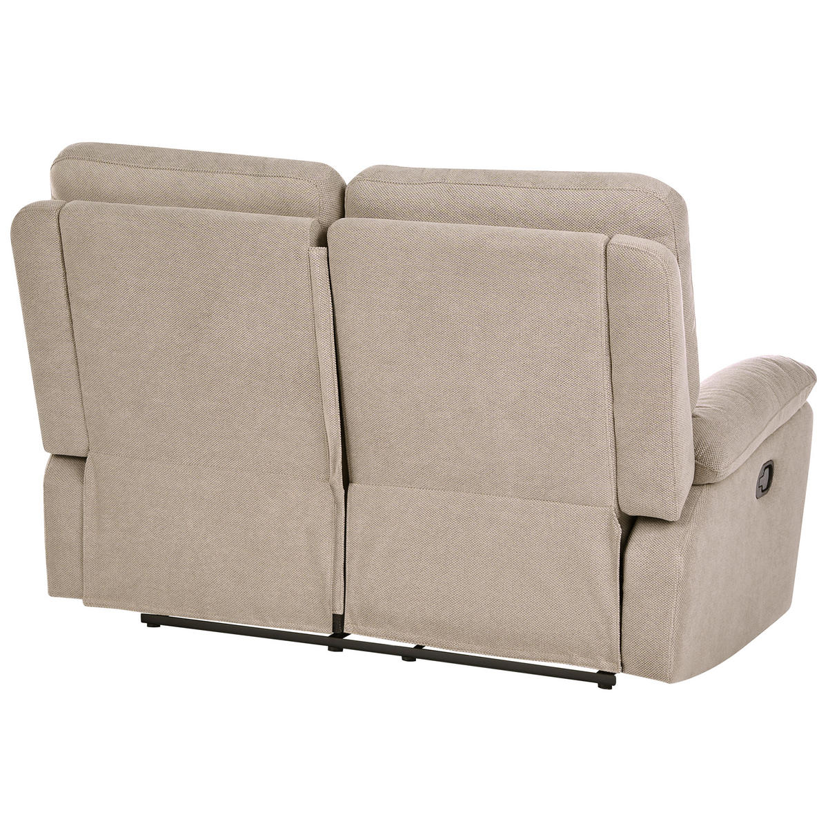 SOFA manuell verstellbar 2-Sitzer Stoff Taupe Bergen - Taupe, Textil (146/101/73cm) - Beliani