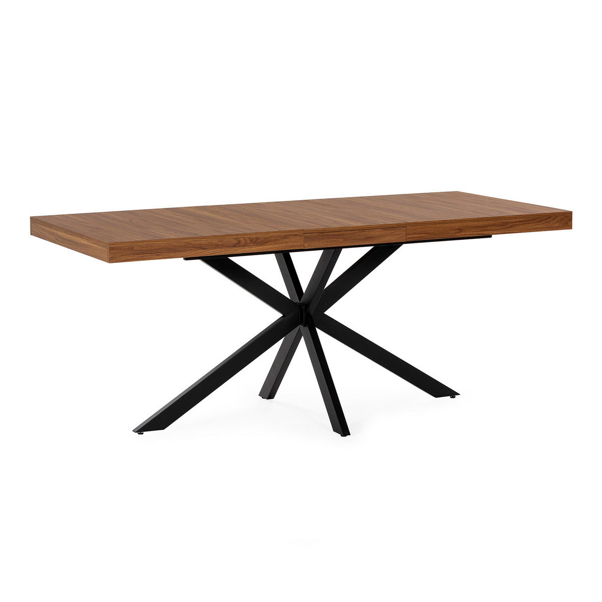 MASA DE MASA Genova cu aspect de nuc comun, 140-180 cm - culoare nucă, compozit lemnos (80/140/75cm) - VS Venta-stock