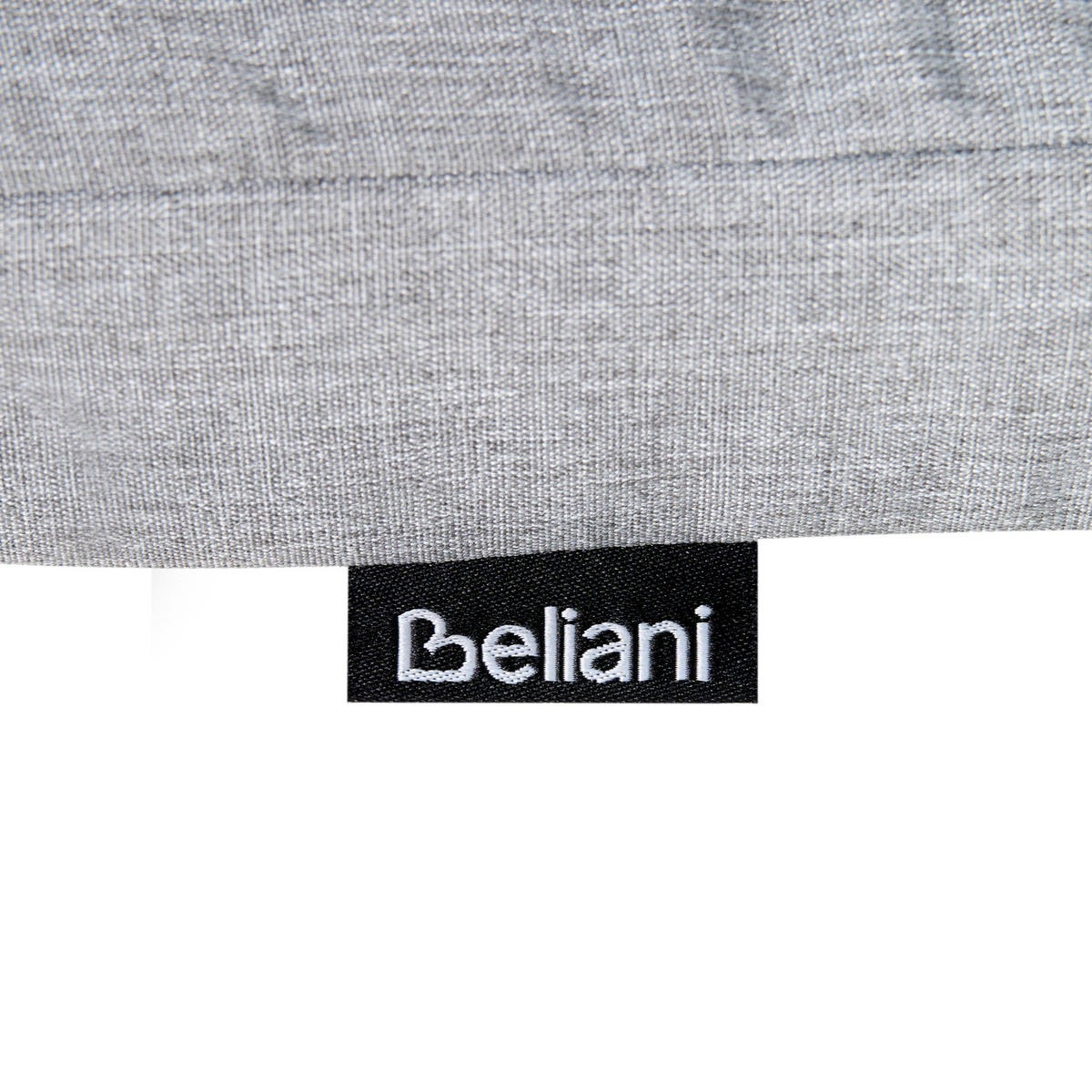 SITZAUFLAGEN 8er-Set Grau meliert 42/95 cm Maui Premium - Grau, Textil (95/5/42cm) - Beliani