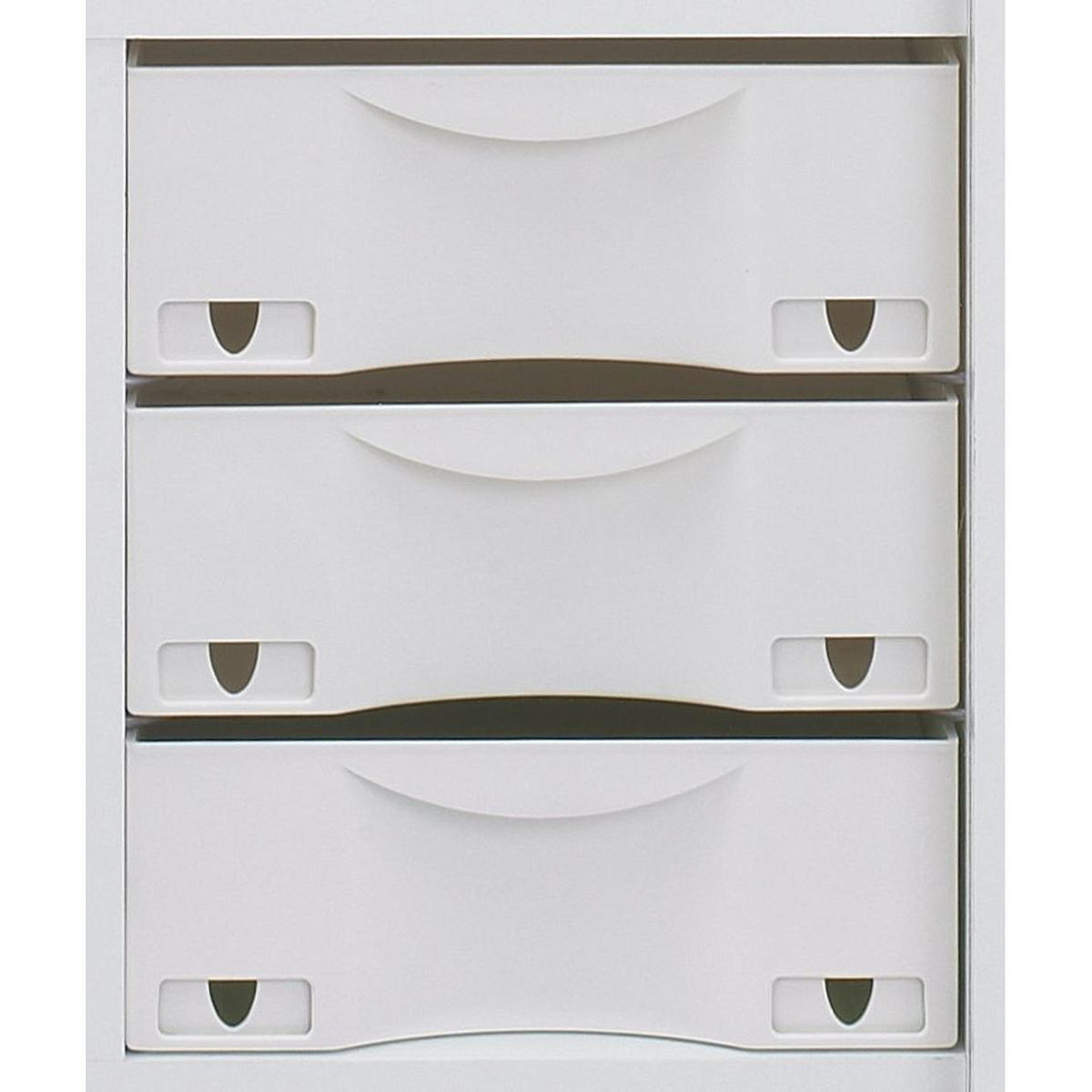 AKTENSCHRANK mit Rolladentür 47/47/117cm - Weiß, Holzwerkstoff (47/117/47cm) - Simmob