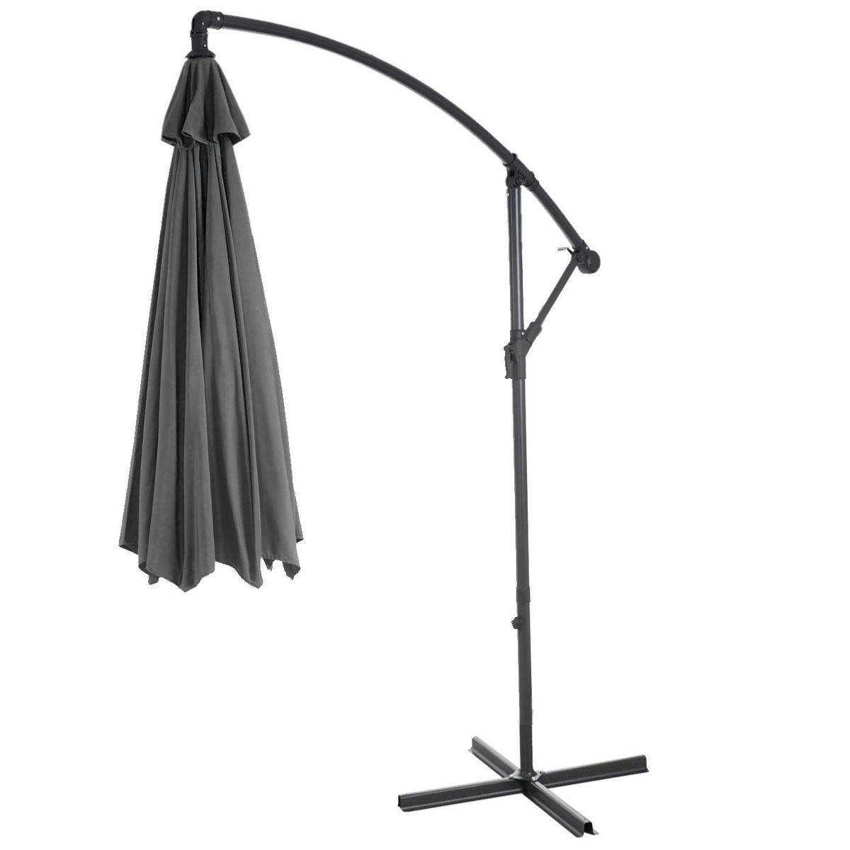 AMPELSCHIRM NEIGBAR Grau - Grau, Textil (360/295cm) - MCW
