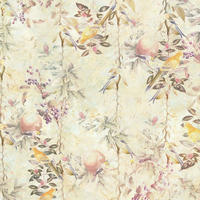 FOTOTAPETE Blumen und Vögel 300 x 280 cm - Gelb, Papier (300/280cm) - Sanders & Sanders