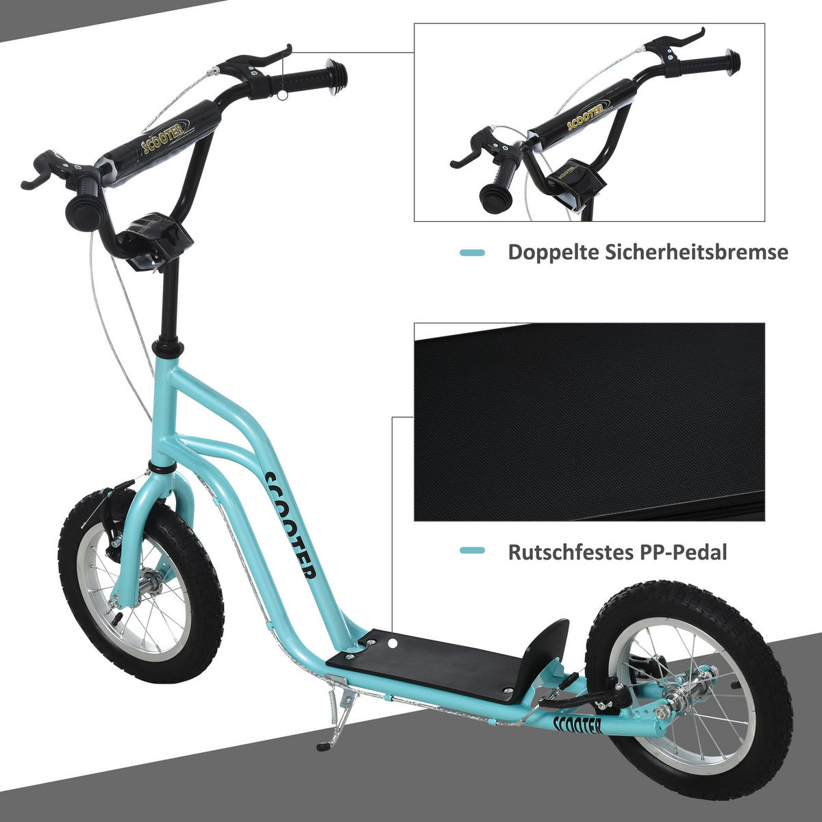 KINDERROLLER Blau - Blau, Kunststoff/Metall (75/120/58cm) - Jamb