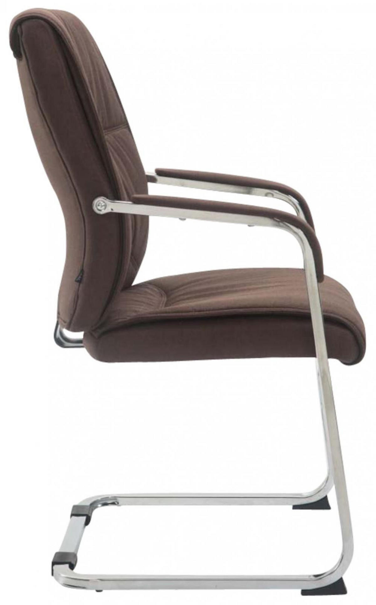 SCHWINGSTUHL 2er Set Stoff braun - Braun, Textil/Metall (58/102/65cm) - CLP