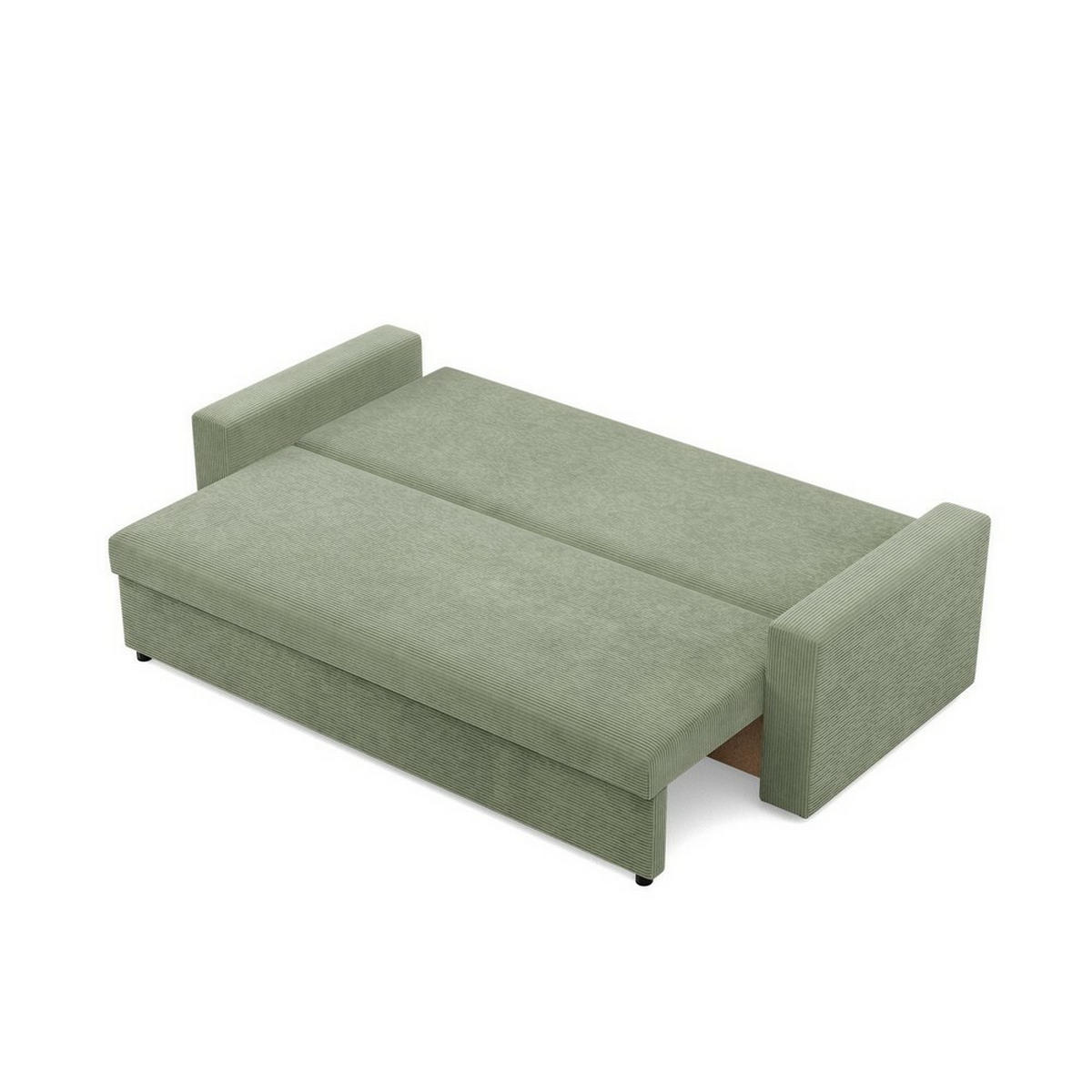 SOFA Neo mit gerader Armlehnen olivgrün - Olivgrün, Textil (220/92/92cm) - SIMKAM Furniture