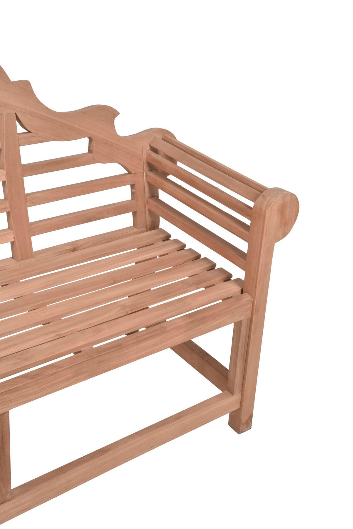 GARTENBANK Liane 3-Sitzer Terrassenbank - Braun, Holz (166/104/63cm) - DELUKE