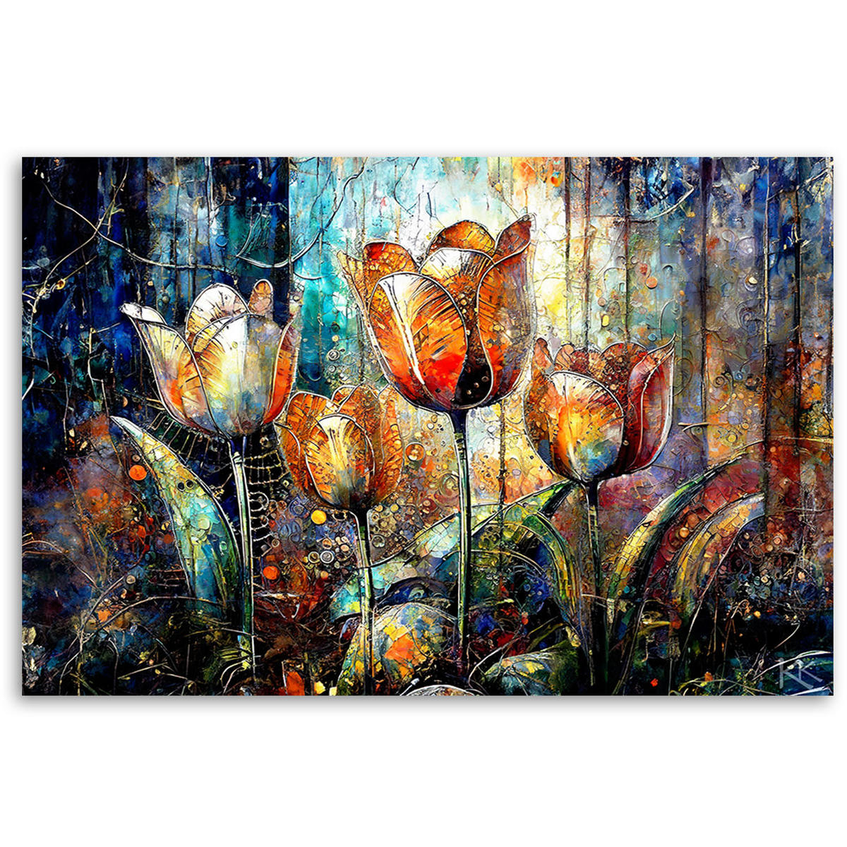 KUNSTDRUCK Lila 60/40 cm - Lila, Textil (60/40cm) - KUNSTLOFT