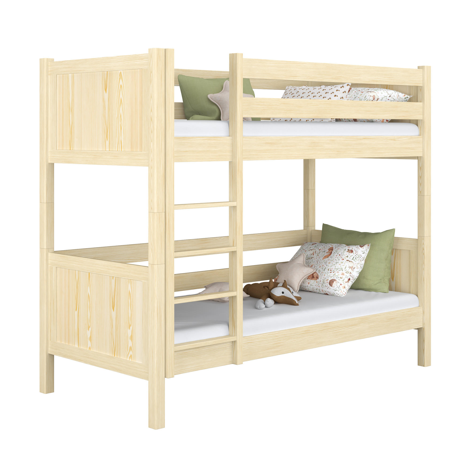 N-Wood Etagenbett Braun 90x190 cm