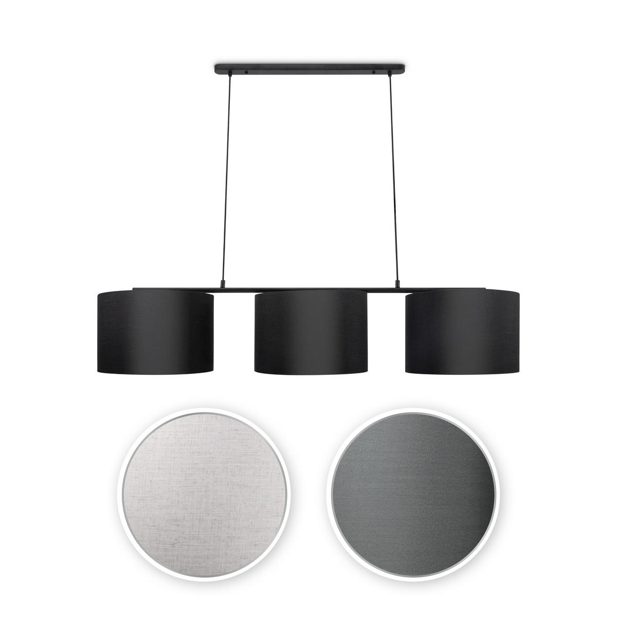 PENDELLEUCHTE Tom - Weiß, Metall (142/38/28cm) - Paco Home