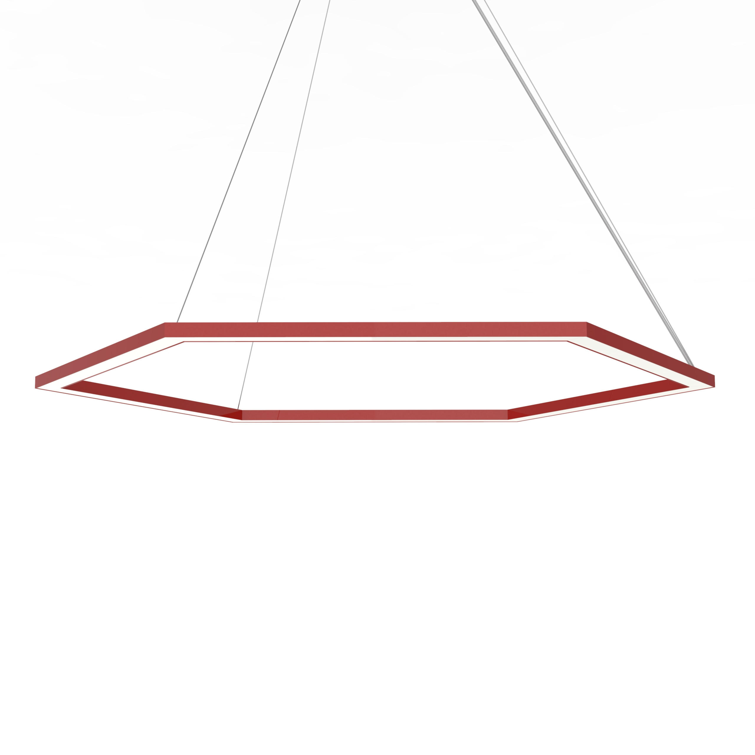 LED-HÄNGELEUCHTE - Rot, Metall (1.6/90/100cm) - Lumicom