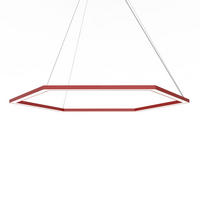 LED-HÄNGELEUCHTE - Rot, Metall (1.6/90/100cm) - Lumicom