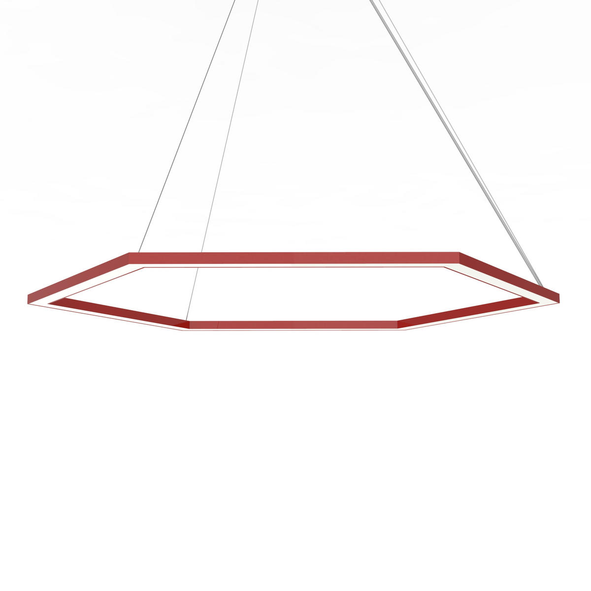 LED-HÄNGELEUCHTE - Rot, Metall (1.6/90/100cm) - Lumicom
