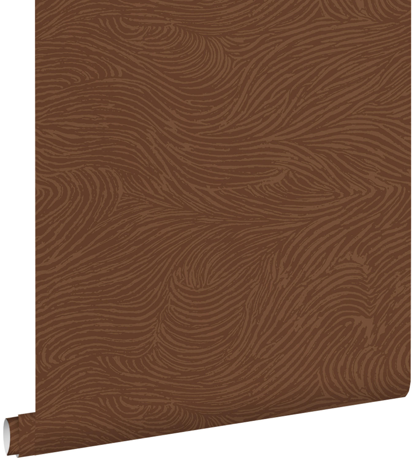 TAPETE 3d Wellenförmige Linien 50 x 900 cm - Terracotta, Papier (50/900cm) - ESTAhome