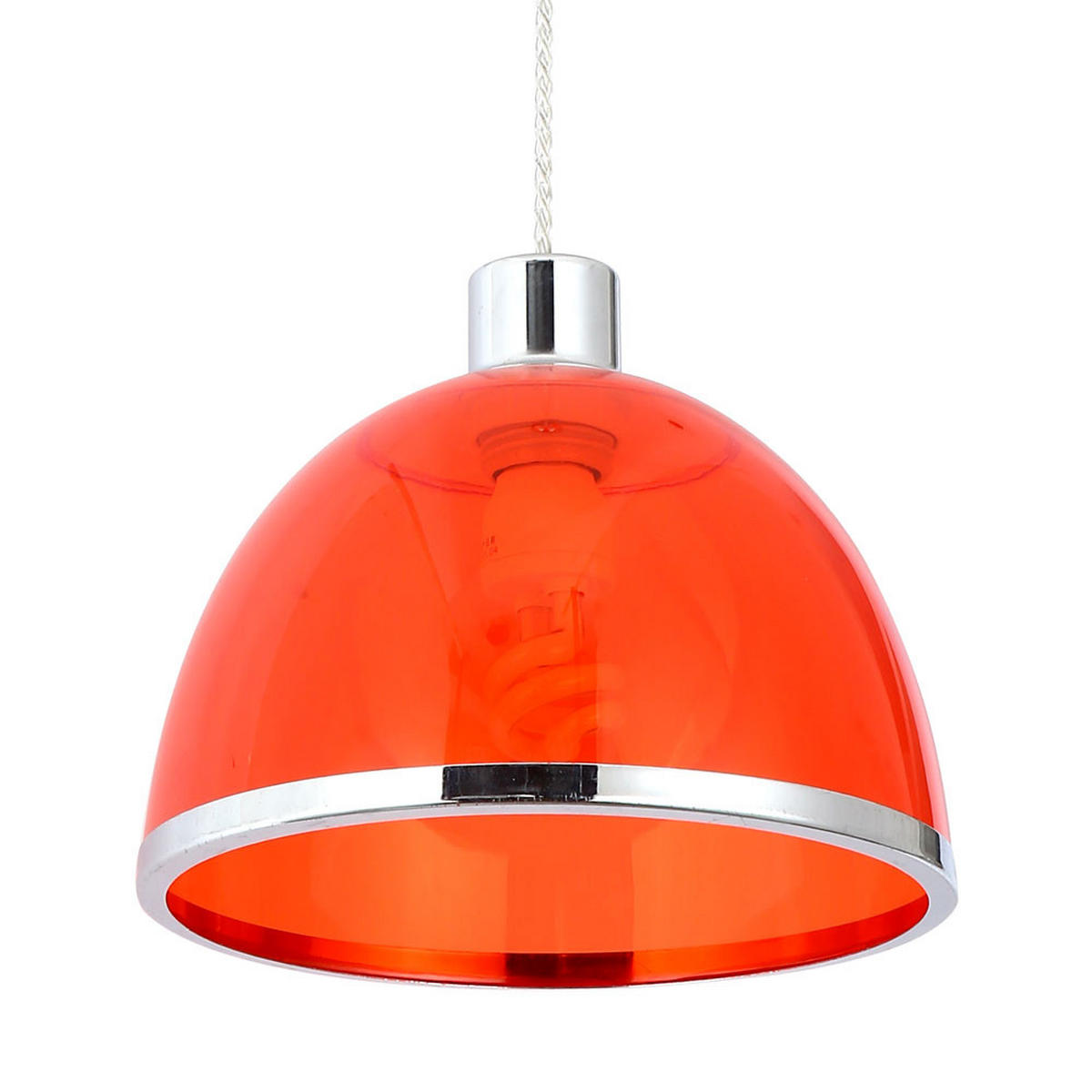 LED HÄNGELEUCHTE CARLO Rot - Rot, Metall (23/23/120cm)