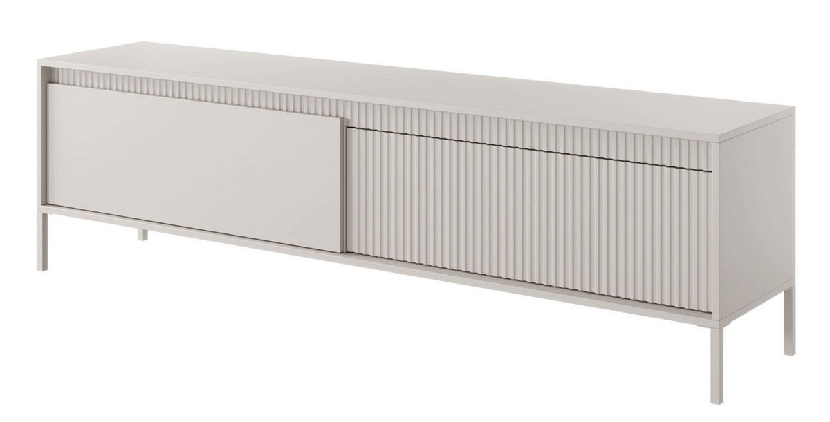 TV-SCHRANK Falsetto Beige 187 cm - Beige, Holzwerkstoff (187.1/53.4/39.5cm) - Selsey